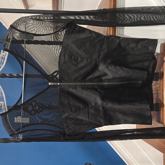 Forever21 - M partial sheer long sleeve top - Picture 3 of 7